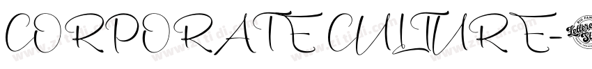 CORPORATE CULTURE字体转换